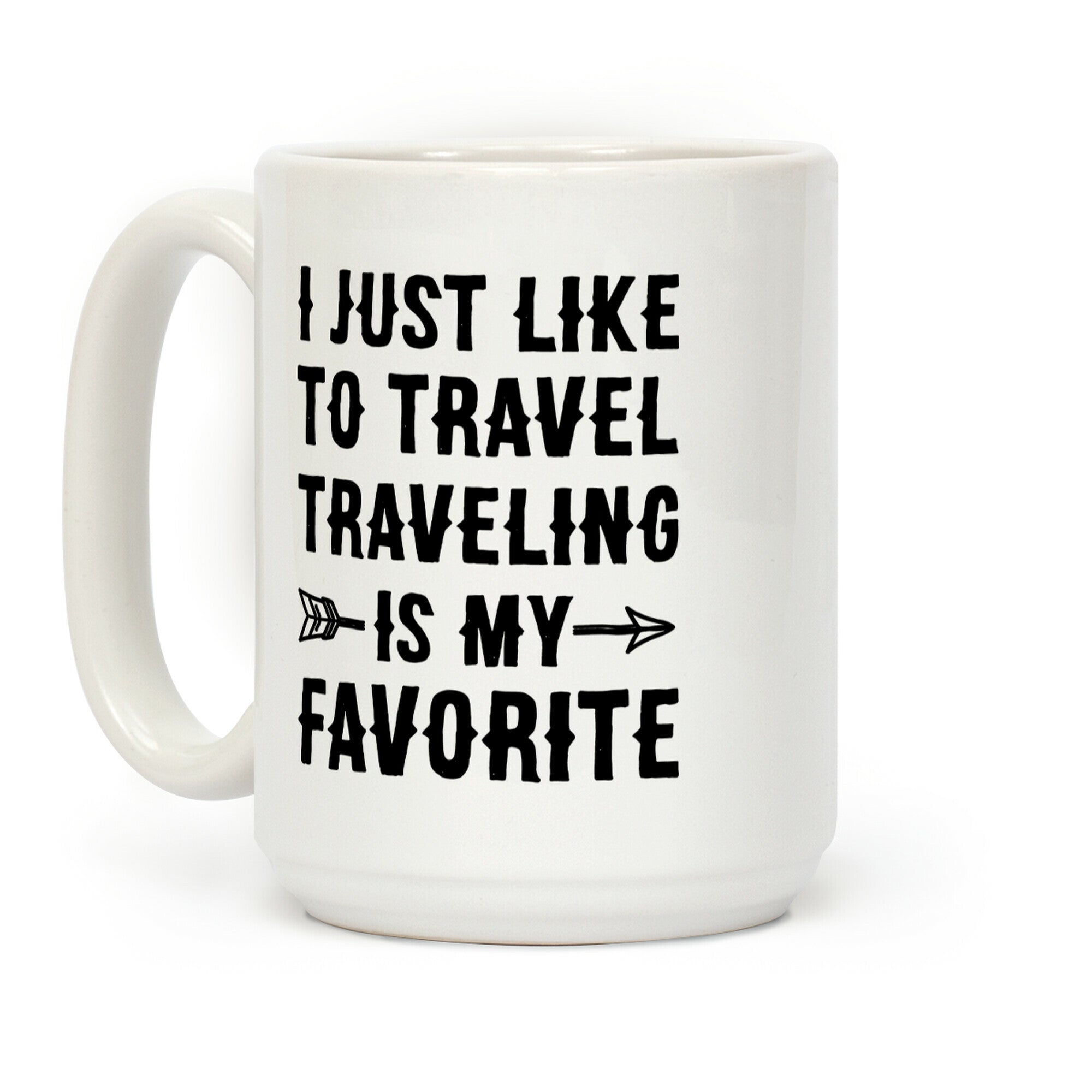 I Just Like To Travel Traveling Is My Favorite Coffee Mug